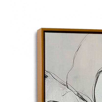 [Color:Polished Gold], Picture of art in a Polished Gold frame at an angle