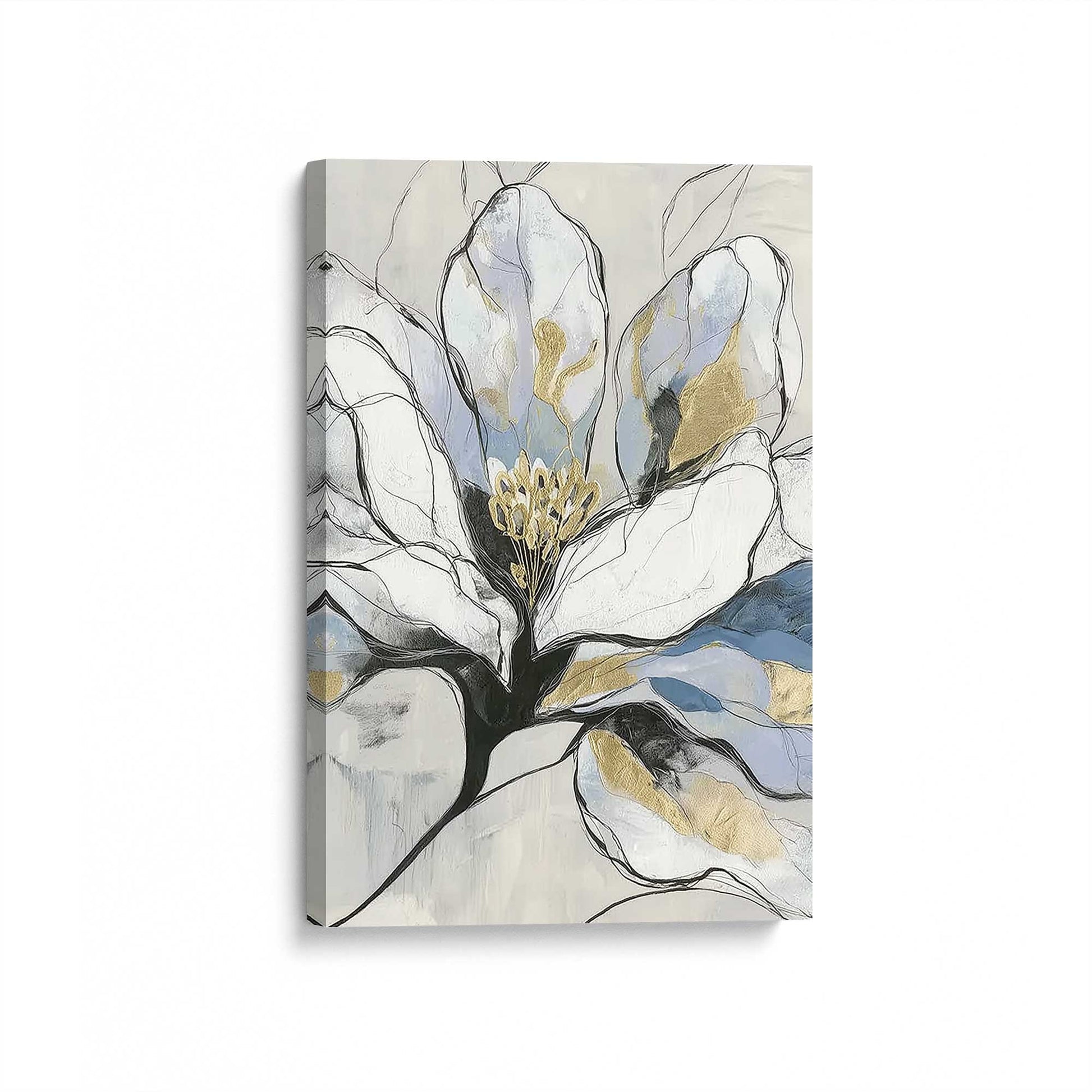 [Color:Stretched Canvas], Picture of art at an angle