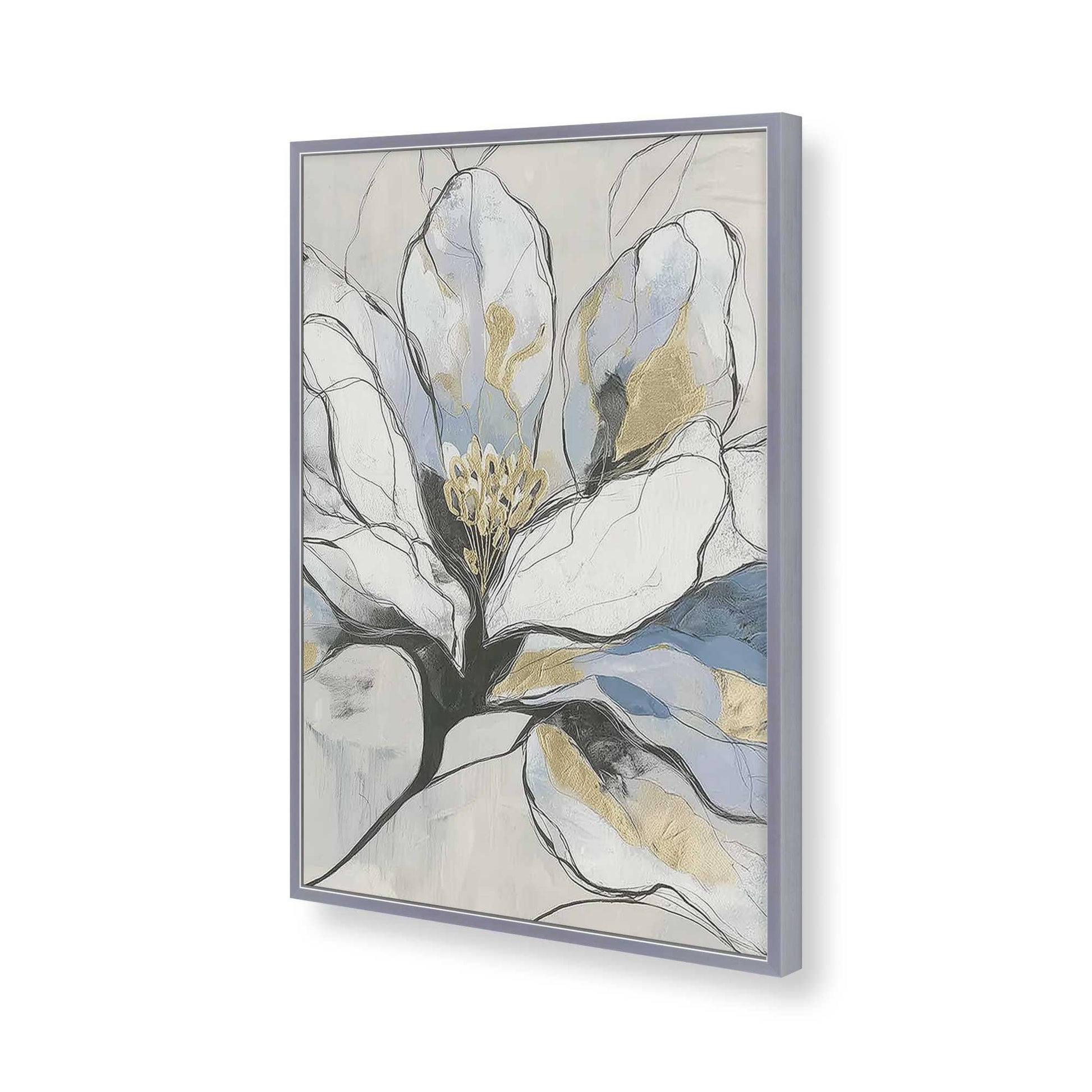 [Color:Polished Chrome], Picture of art in a Polished Chrome frame of the corner