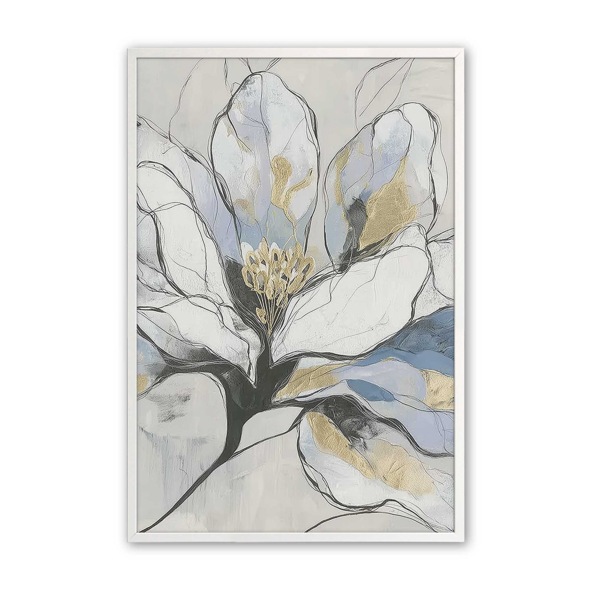 [Color:Opaque White], Picture of art in a Opaque White frame
