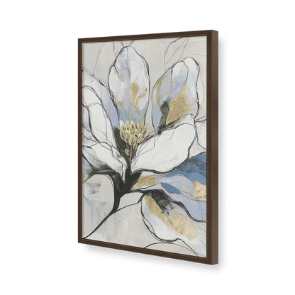 [Color:Brown], Picture of art in a Brown frame of the corner
