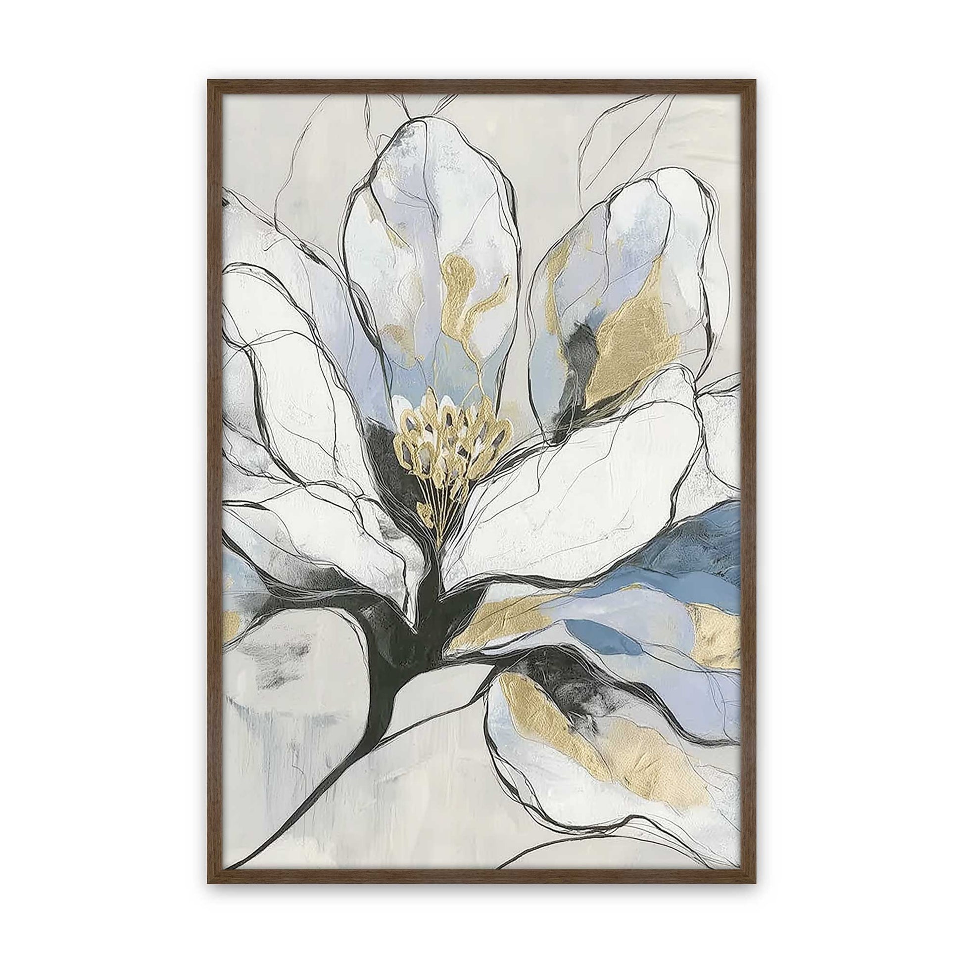 [Color:Walnut], Picture of art in a Walnut frame
