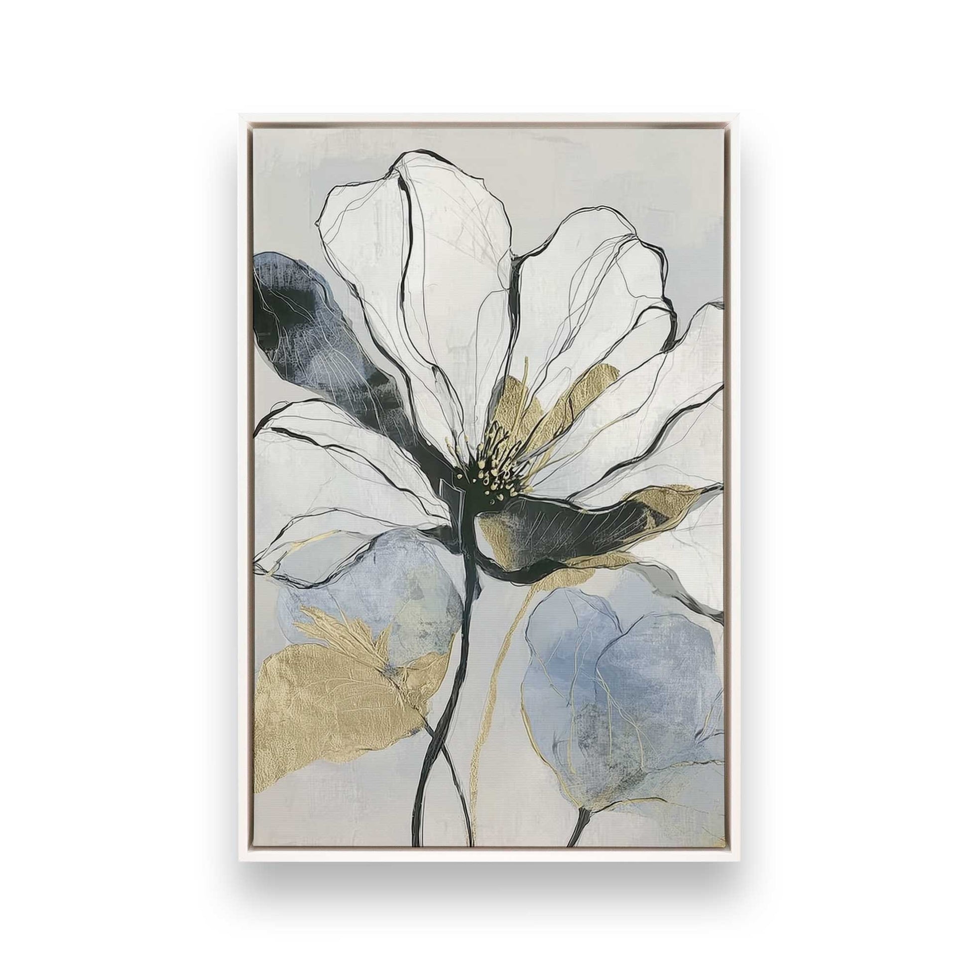 [Color:Opaque White], Picture of art in a White frame