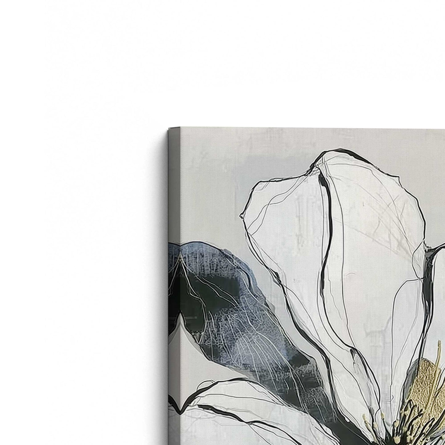 [Color:Stretched Canvas], Picture of the corner of the art