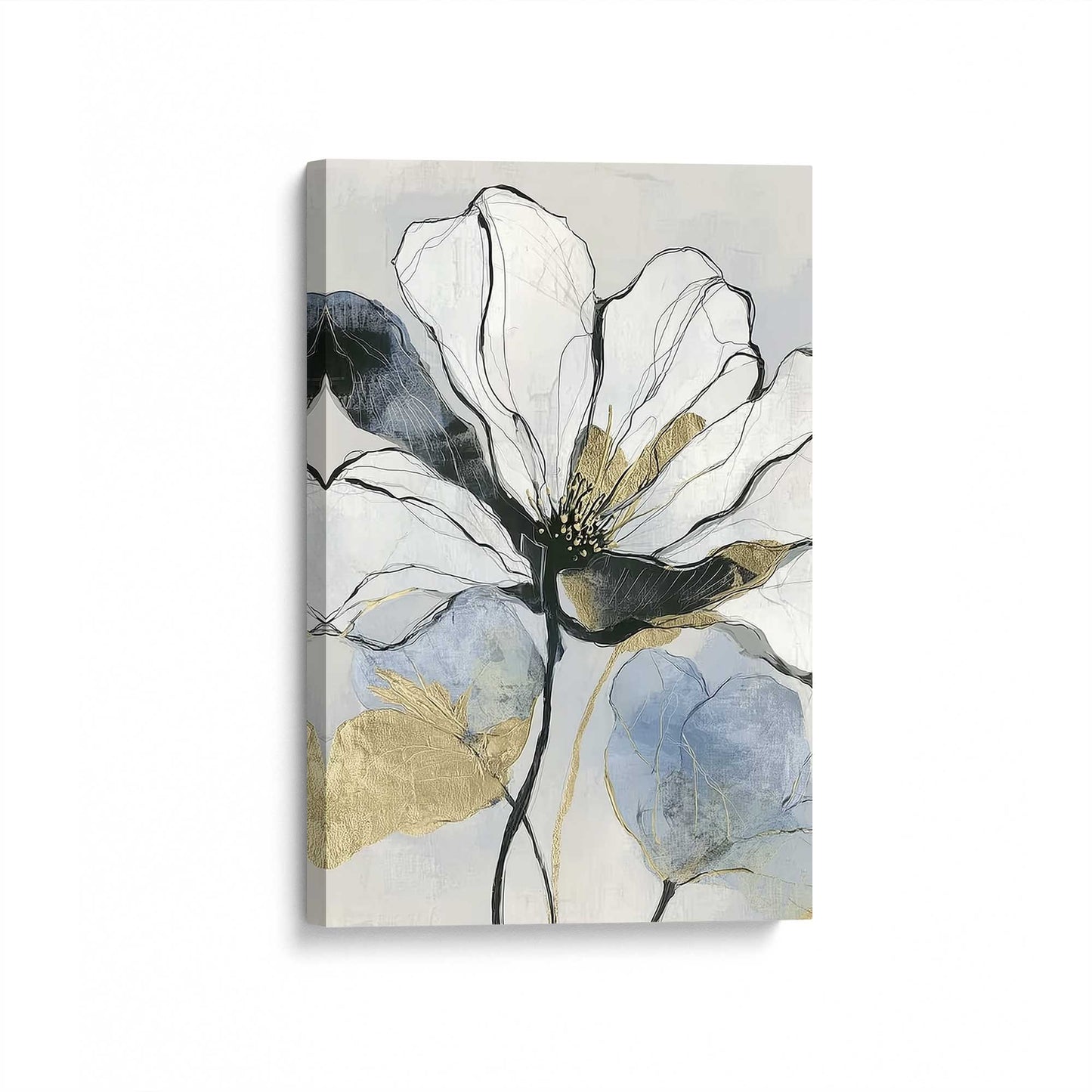 [Color:Stretched Canvas], Picture of art at an angle