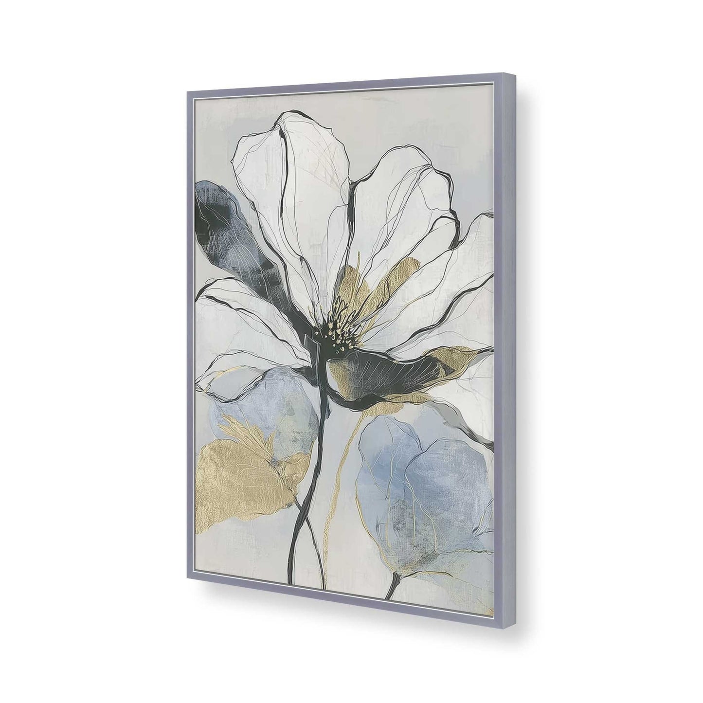 [Color:Polished Chrome], Picture of art in a Polished Chrome frame of the corner