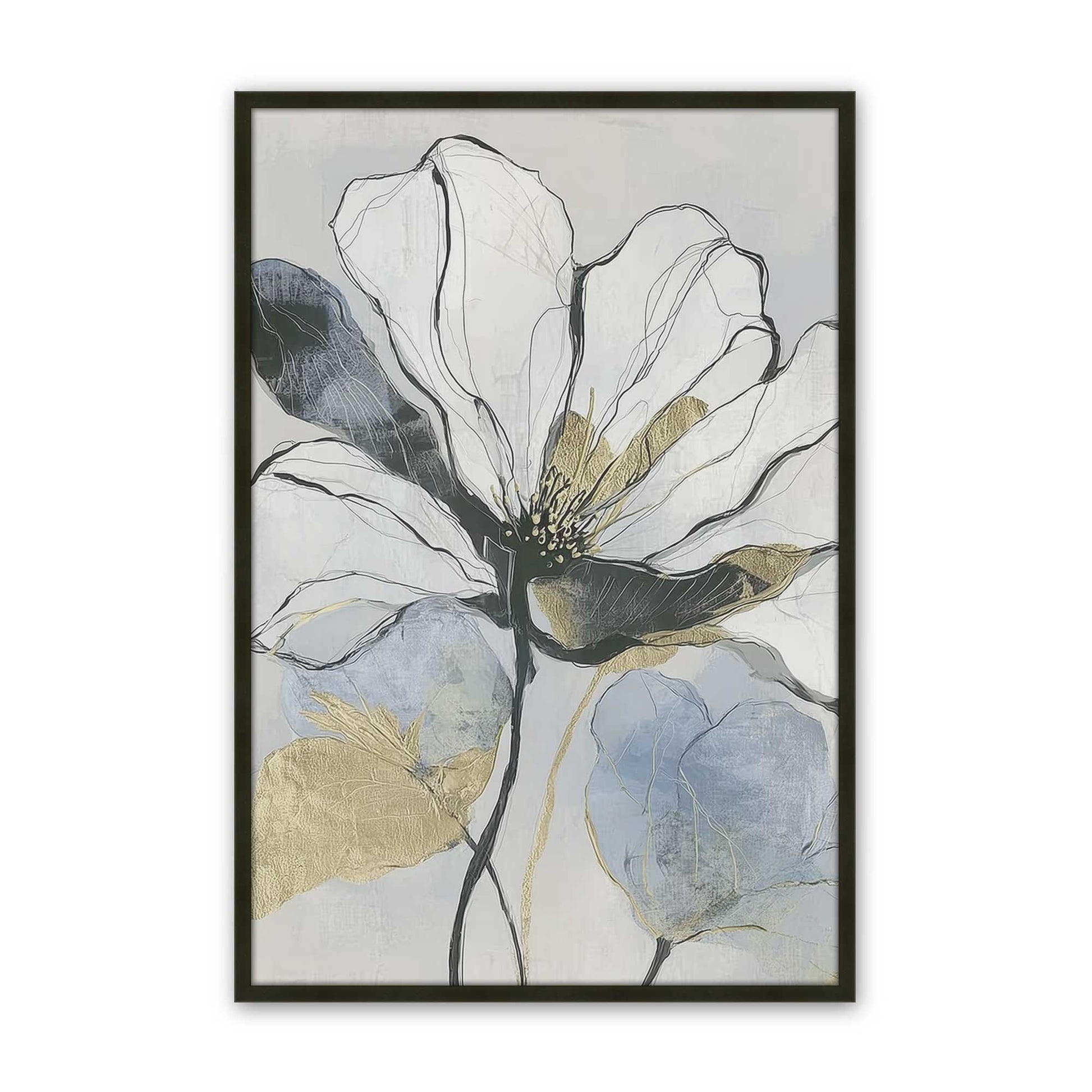 [Color:Satin Black], Picture of art in a Satin Black frame