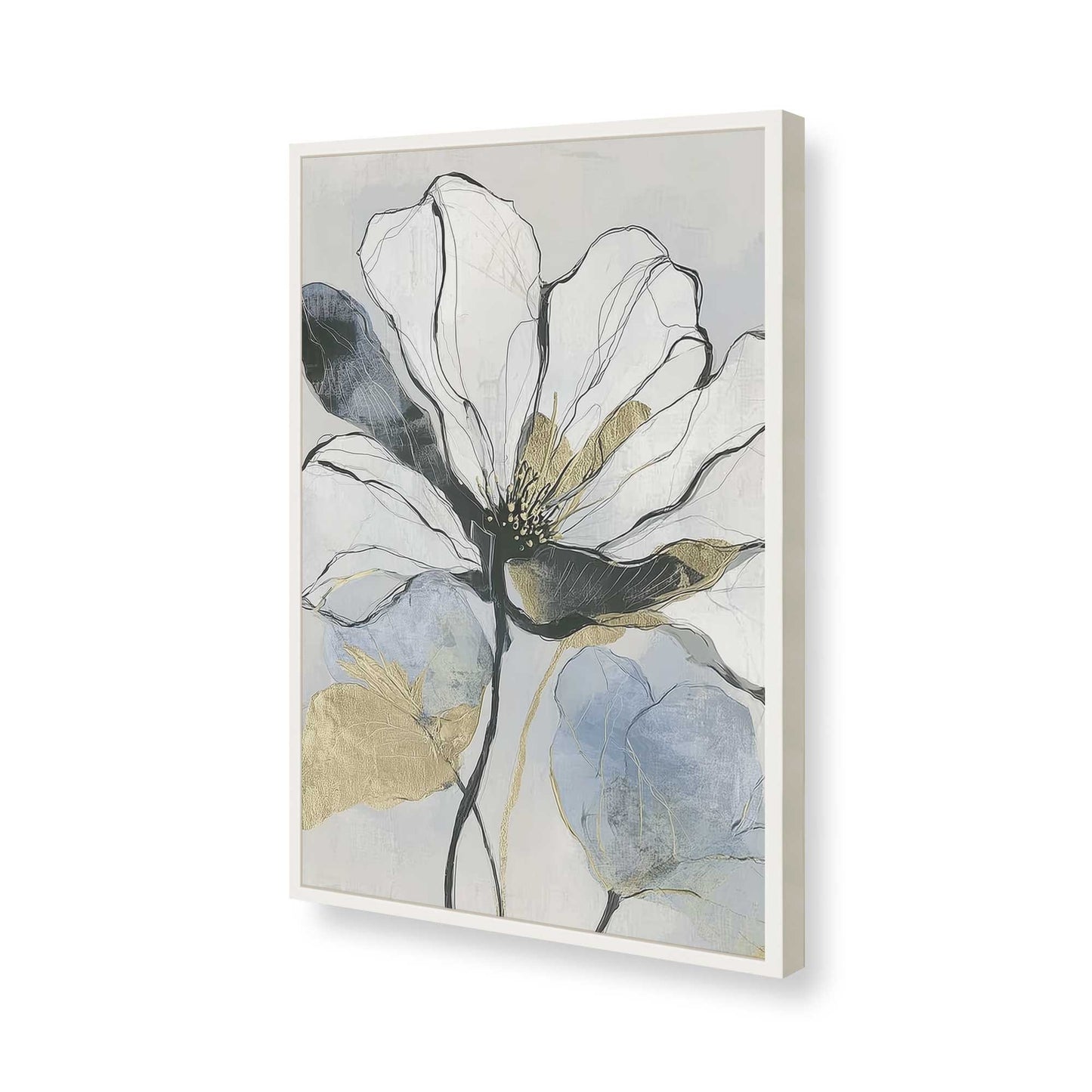 [Color:Opaque White], Picture of art in a Opaque White frame of the corner