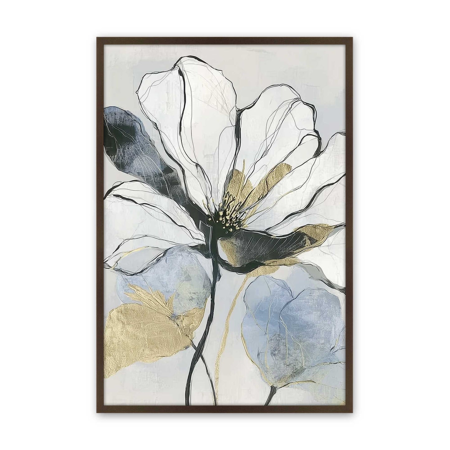 [Color:Brown], Picture of art in a Brown frame