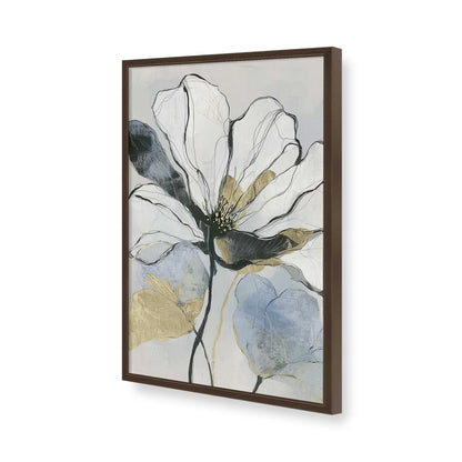 [Color:Brown], Picture of art in a Brown frame of the corner