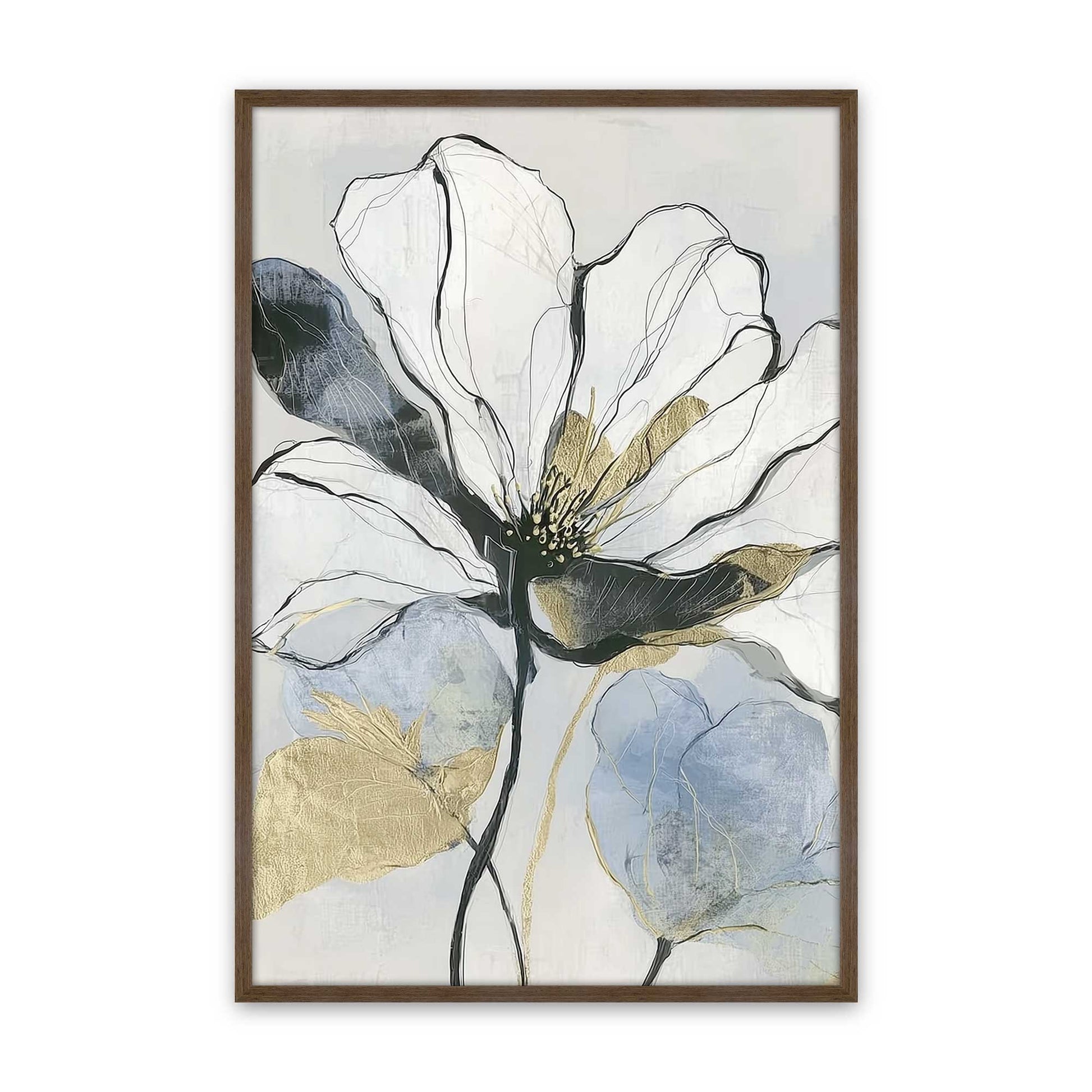 [Color:Walnut], Picture of art in a Walnut frame