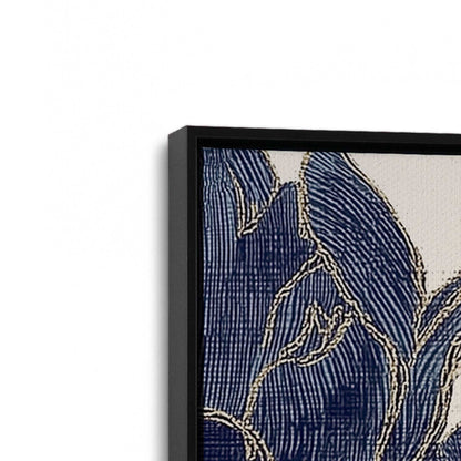 [Color:Satin Black], Picture of art in a Satin Black frame at an angle