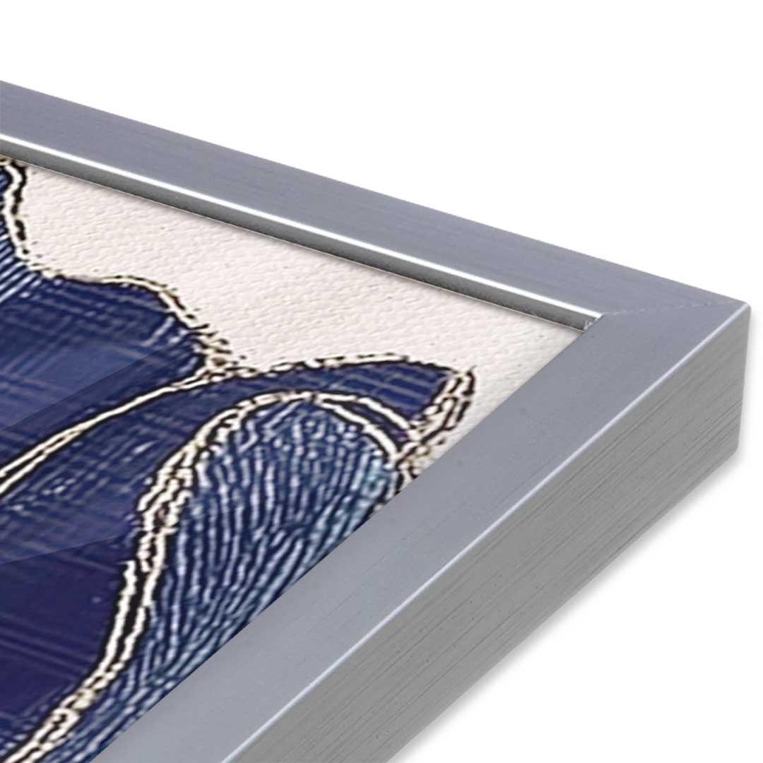 [Color:Polished Chrome], Picture of art in a Polished Chrome frame at an angle