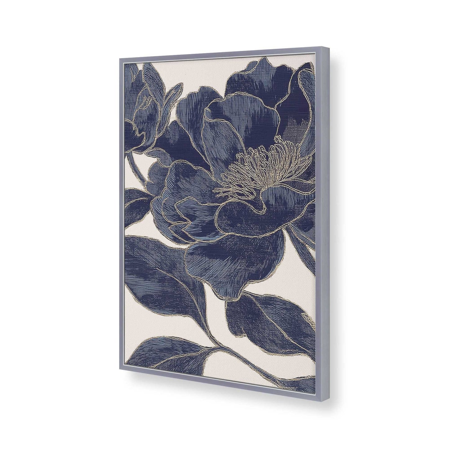 [Color:Polished Chrome], Picture of art in a Polished Chrome frame of the corner