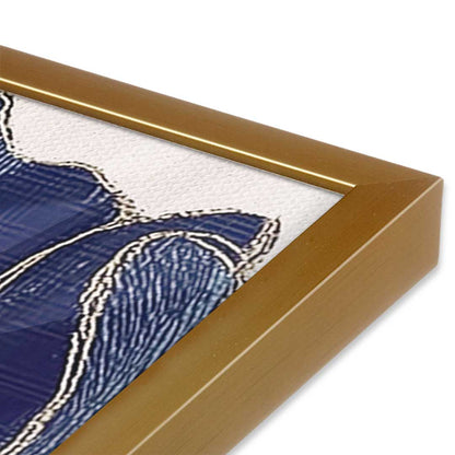 [Color:Polished Gold], Picture of art in a Polished Gold frame at an angle