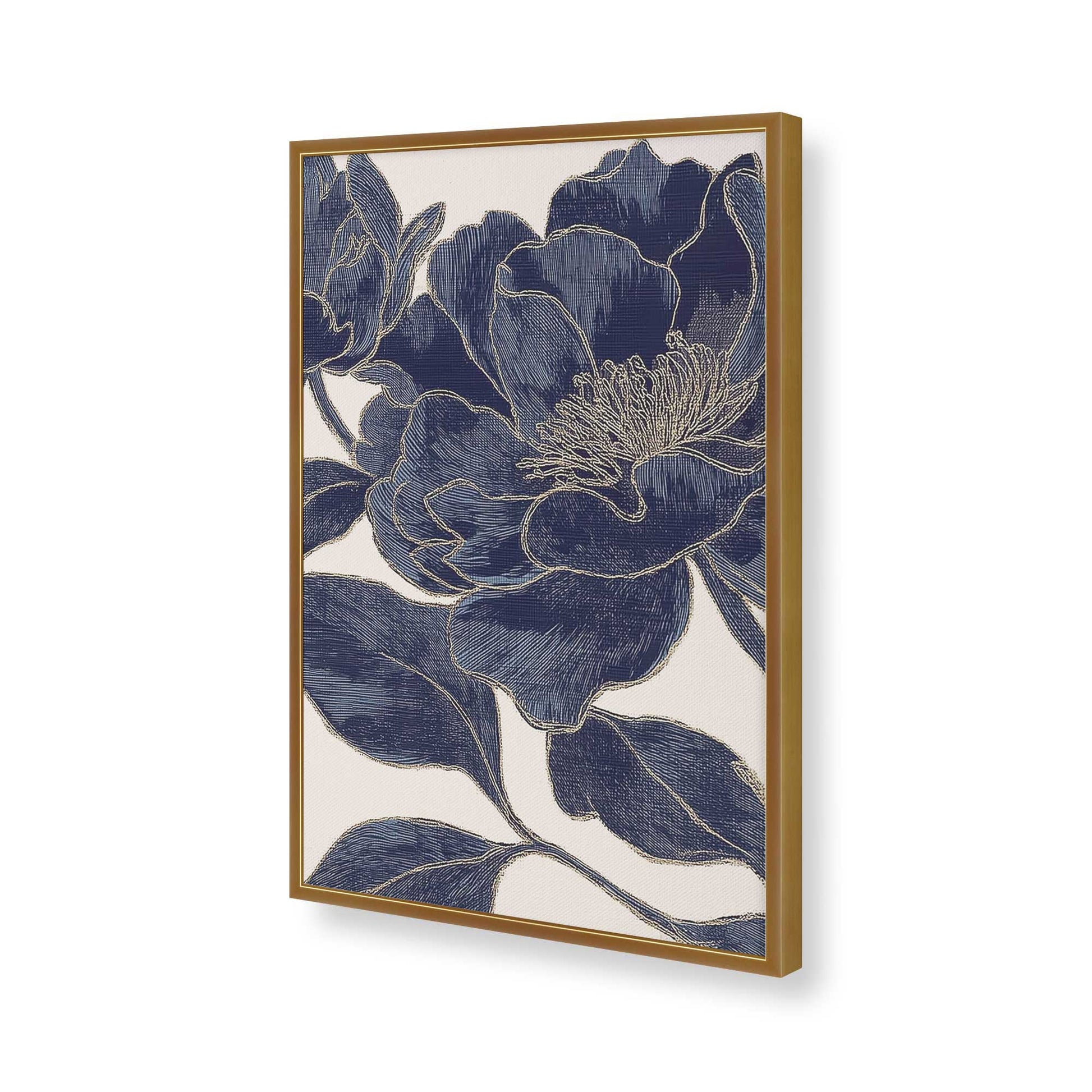 [Color:Polished Gold], Picture of art in a Polished Gold frame of the corner