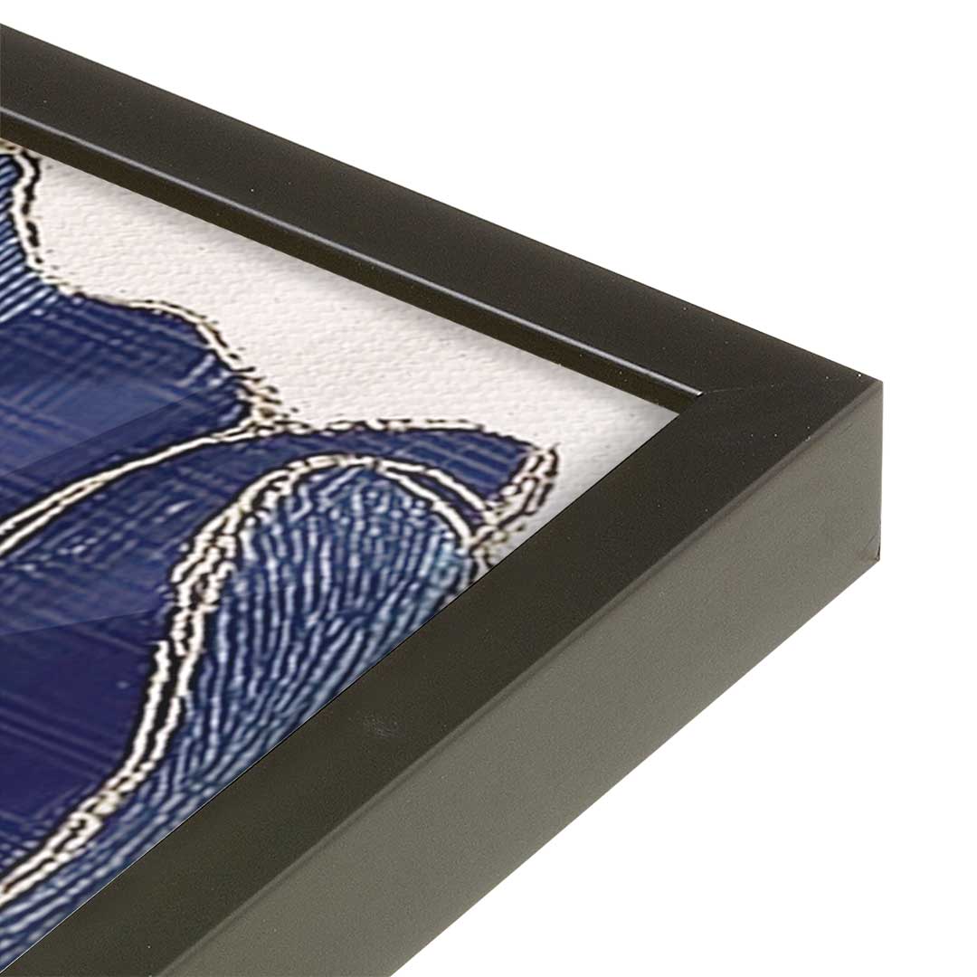 [Color:Satin Black], Picture of art in a Satin Black frame at an angle
