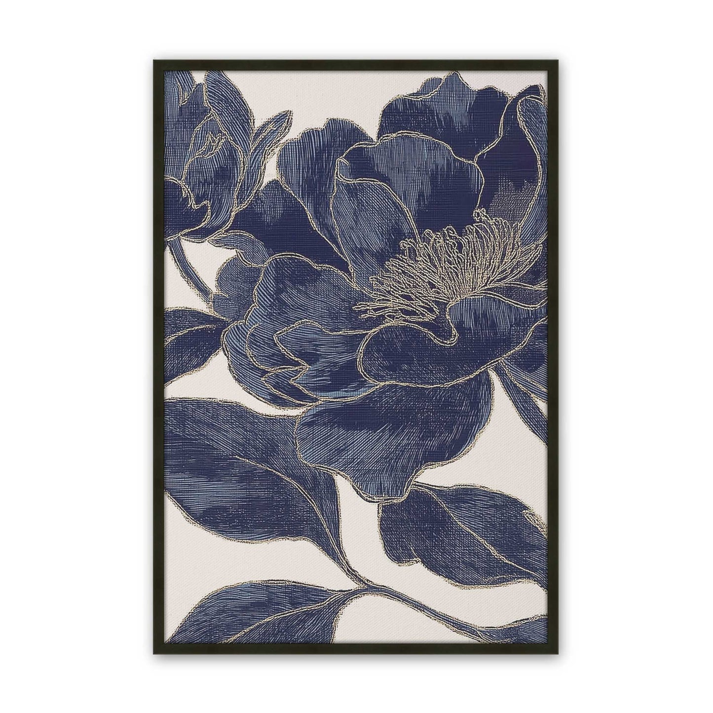 [Color:Satin Black], Picture of art in a Satin Black frame