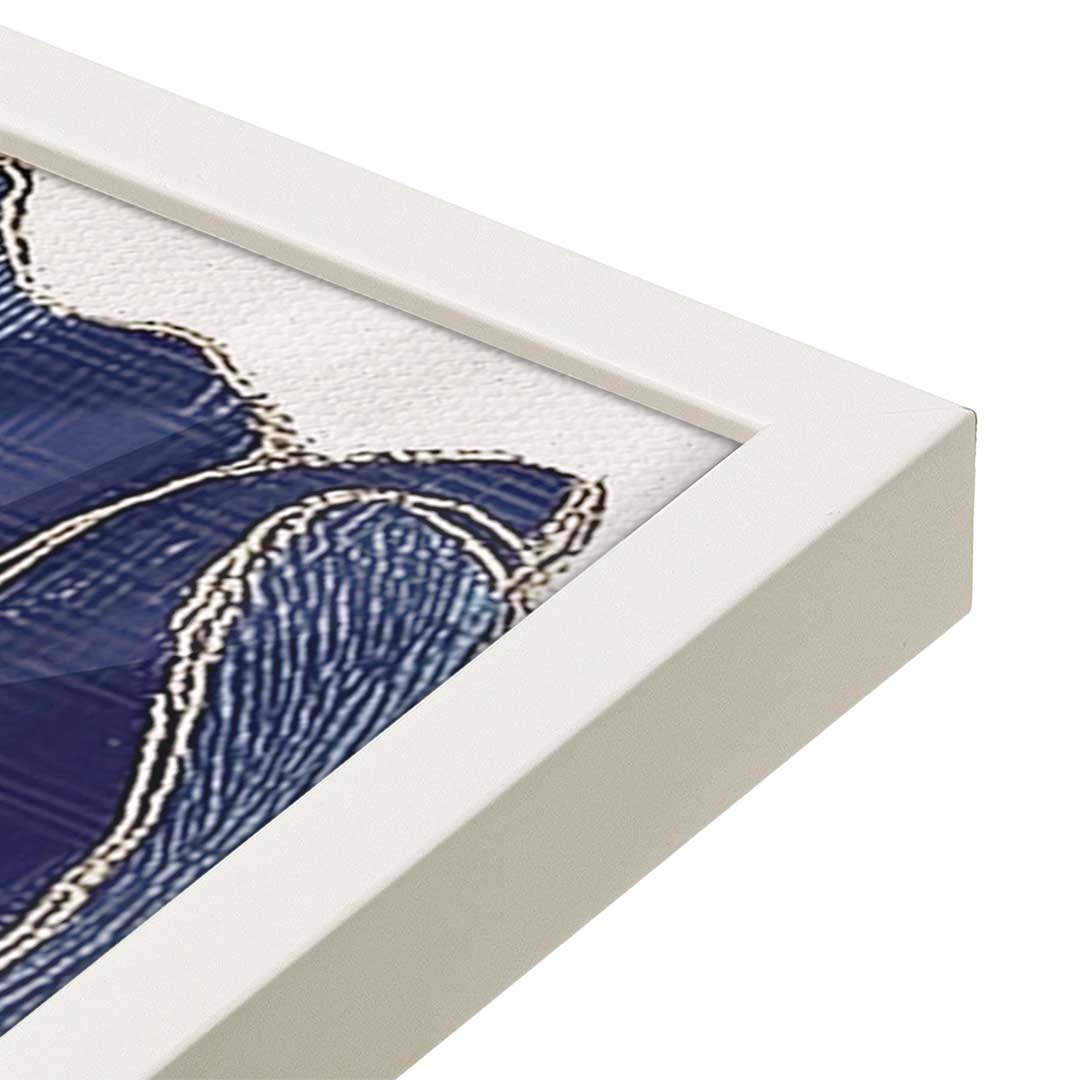 [Color:Opaque White], Picture of art in a Opaque White frame at an angle