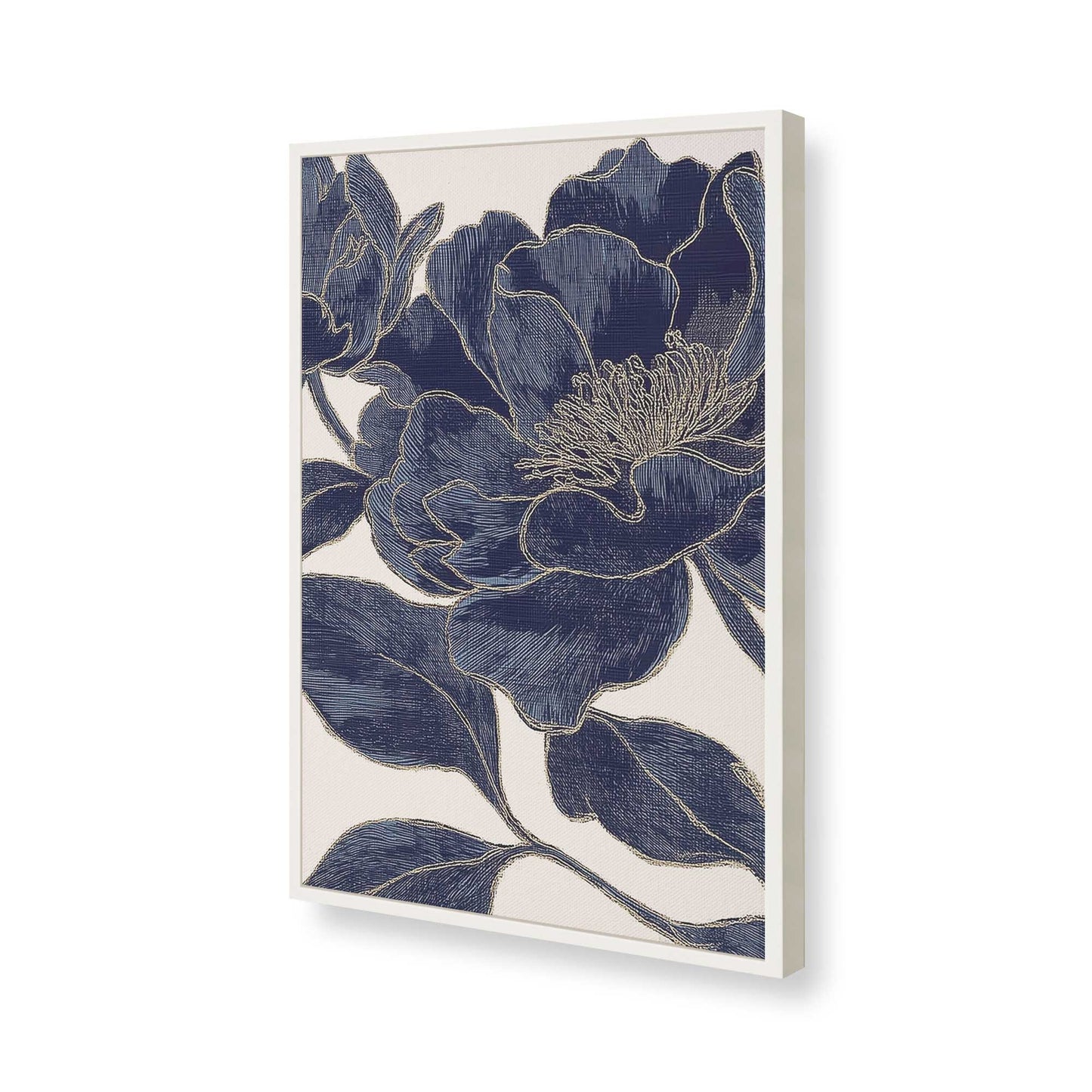 [Color:Opaque White], Picture of art in a Opaque White frame of the corner