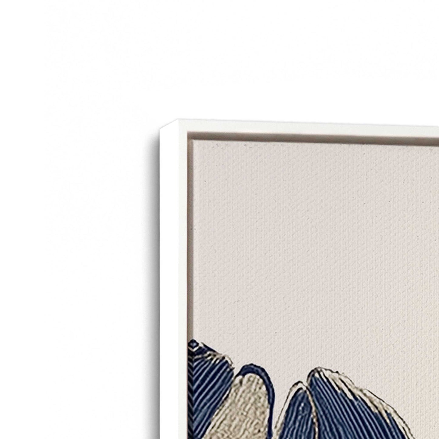 [Color:Opaque White], Picture of art in a White frame at an angle