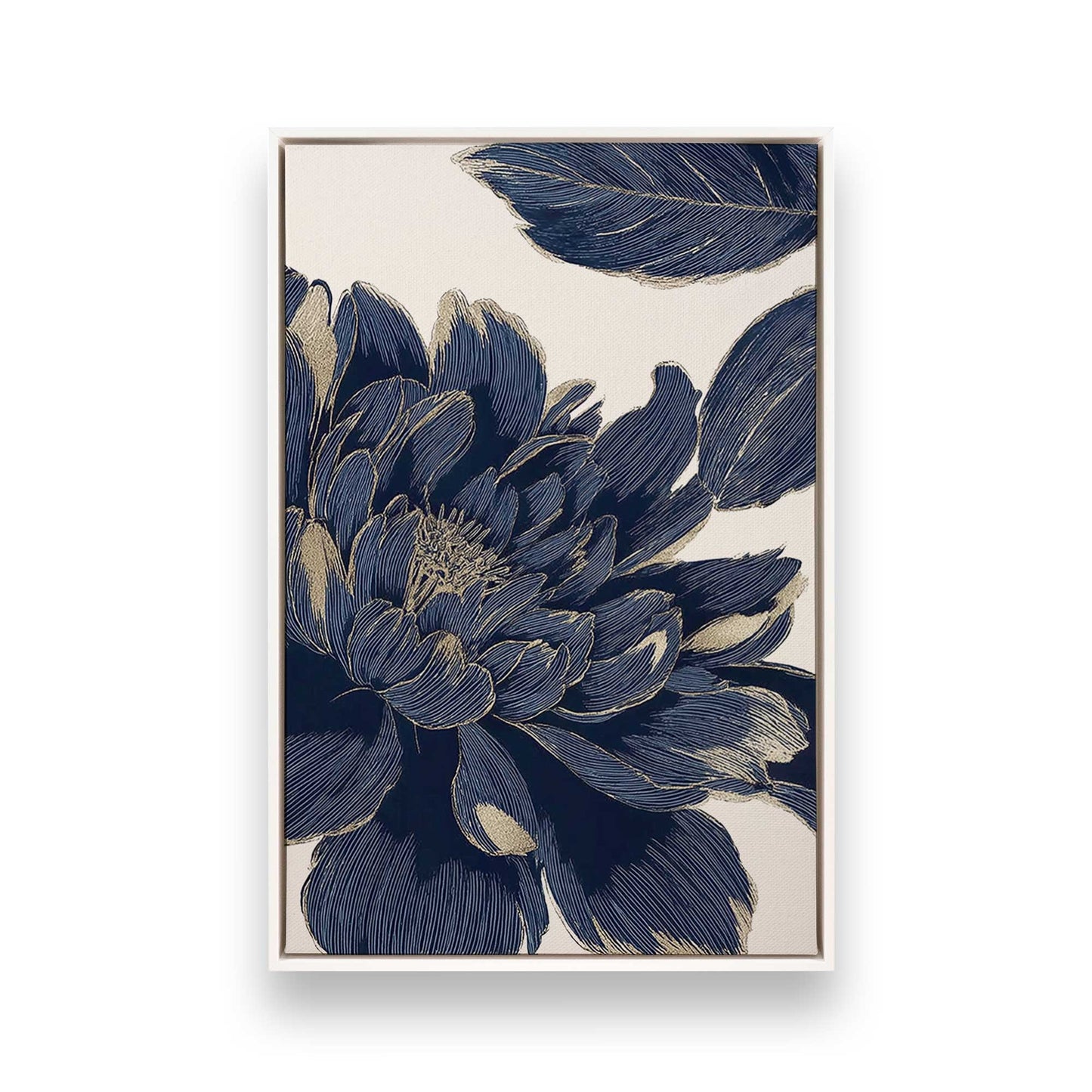 [Color:Opaque White], Picture of art in a White frame