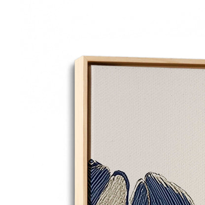 [Color:American Maple], Picture of art in a American Maple frame at an angle