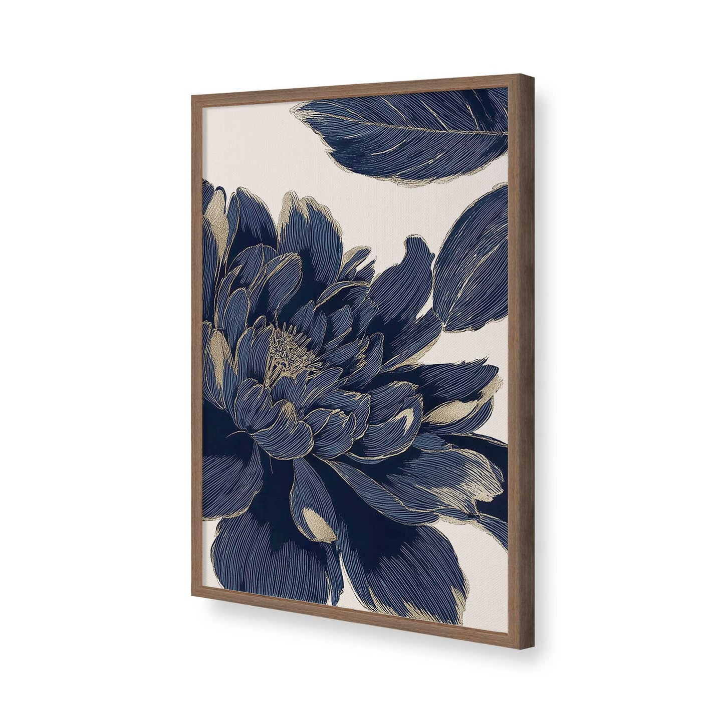 [Color:Walnut], Picture of art in a Walnut frame of the corner