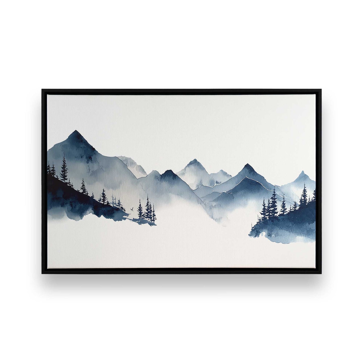 [Color:Satin Black], Picture of art in a Satin Black frame