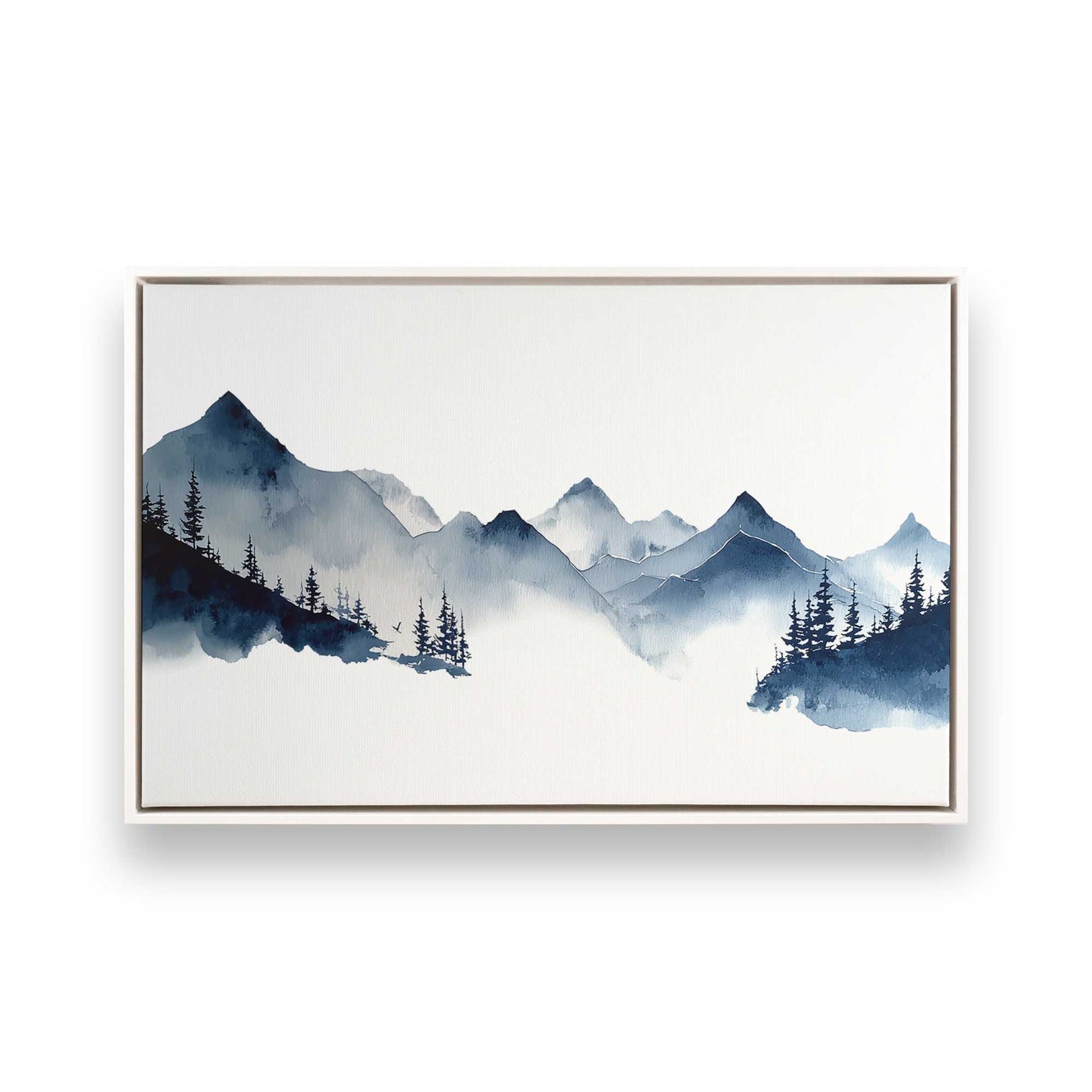 [Color:Opaque White], Picture of art in a White frame