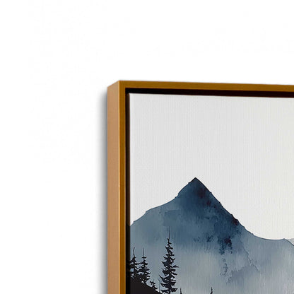 [Color:Polished Gold], Picture of art in a Polished Gold frame at an angle