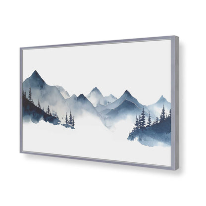 [Color:Polished Chrome], Picture of art in a Polished Chrome frame of the corner