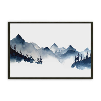 [Color:Satin Black], Picture of art in a Satin Black frame