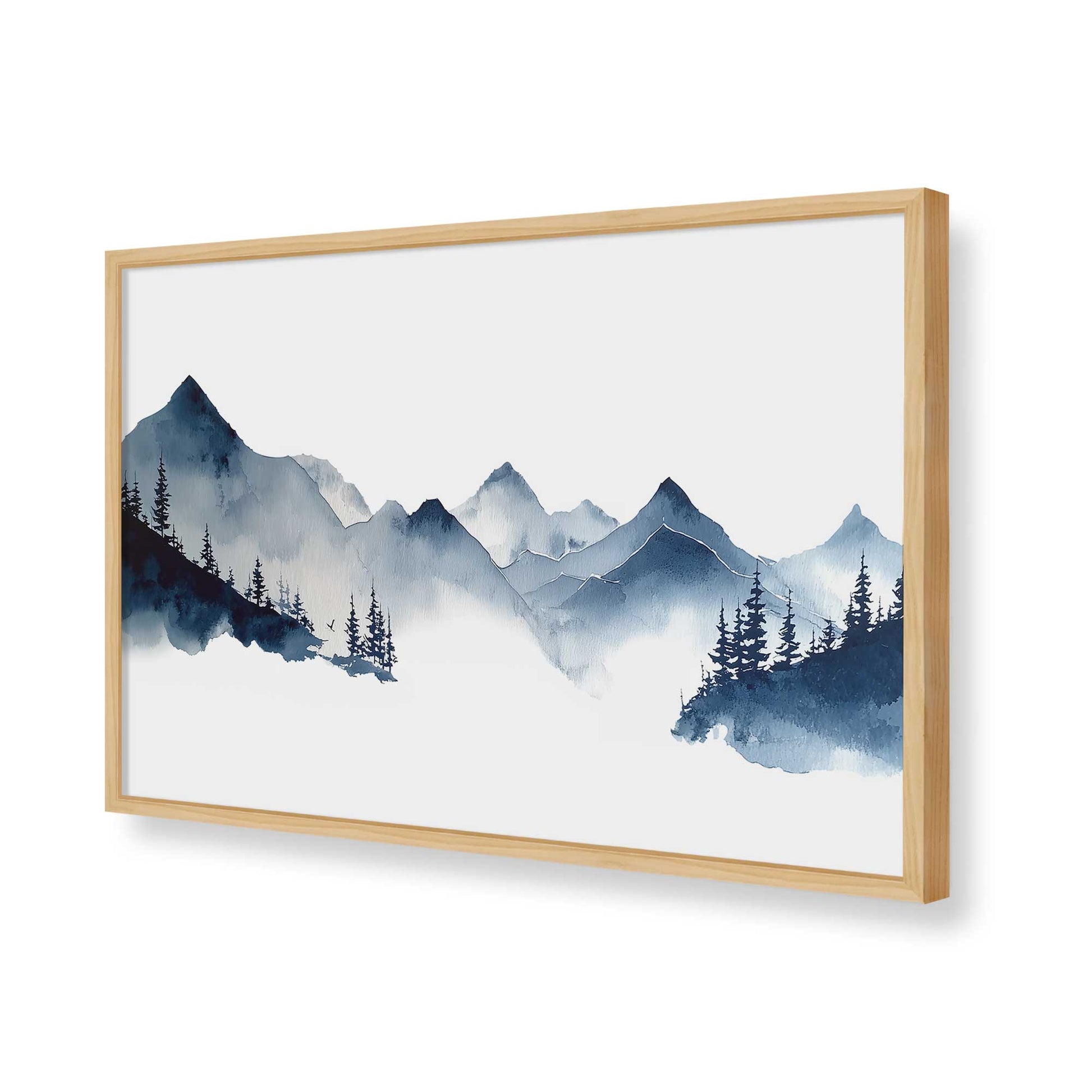 [Color:American Maple], Picture of art in a American Maple frame of the corner