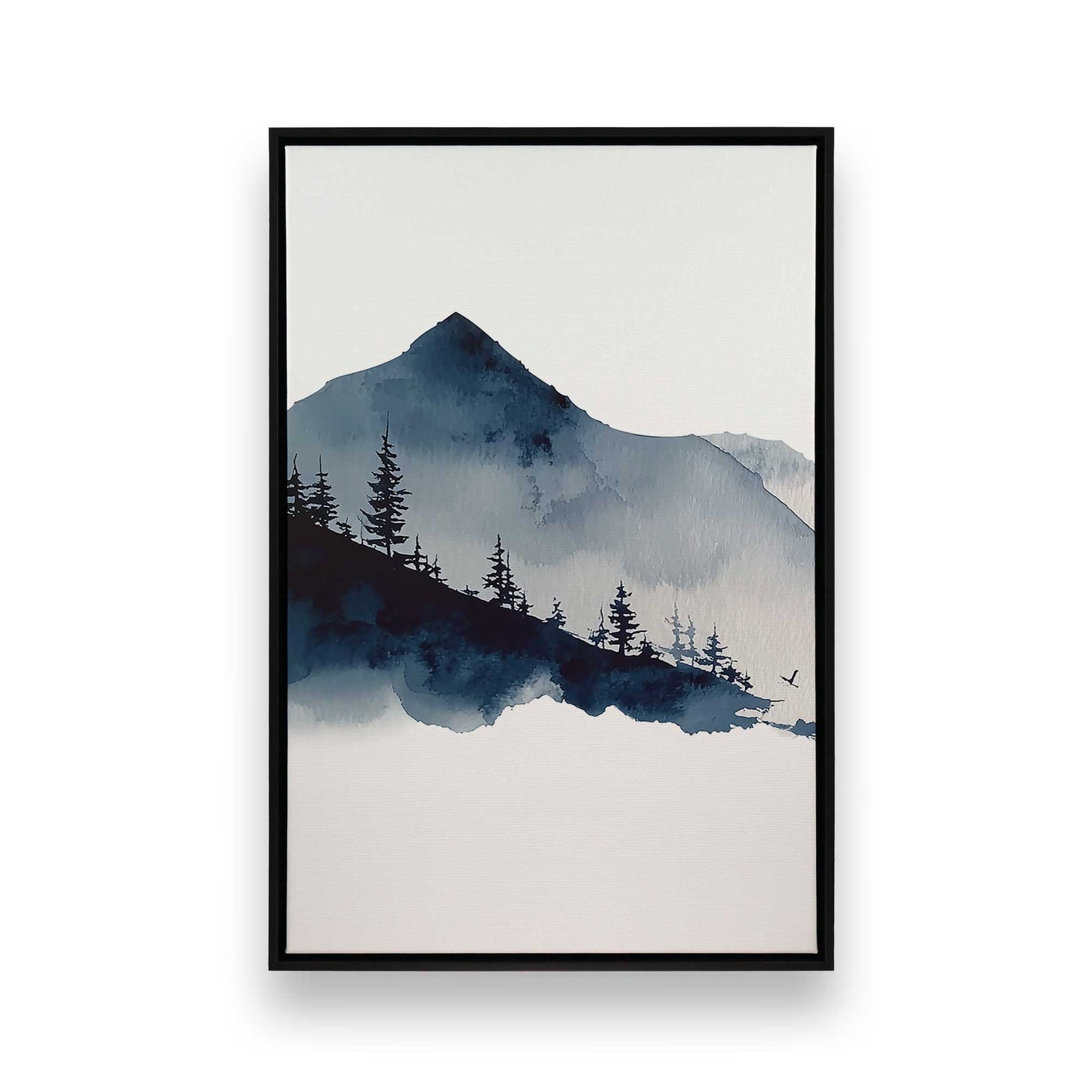 [Color:Satin Black], Picture of art in a Satin Black frame
