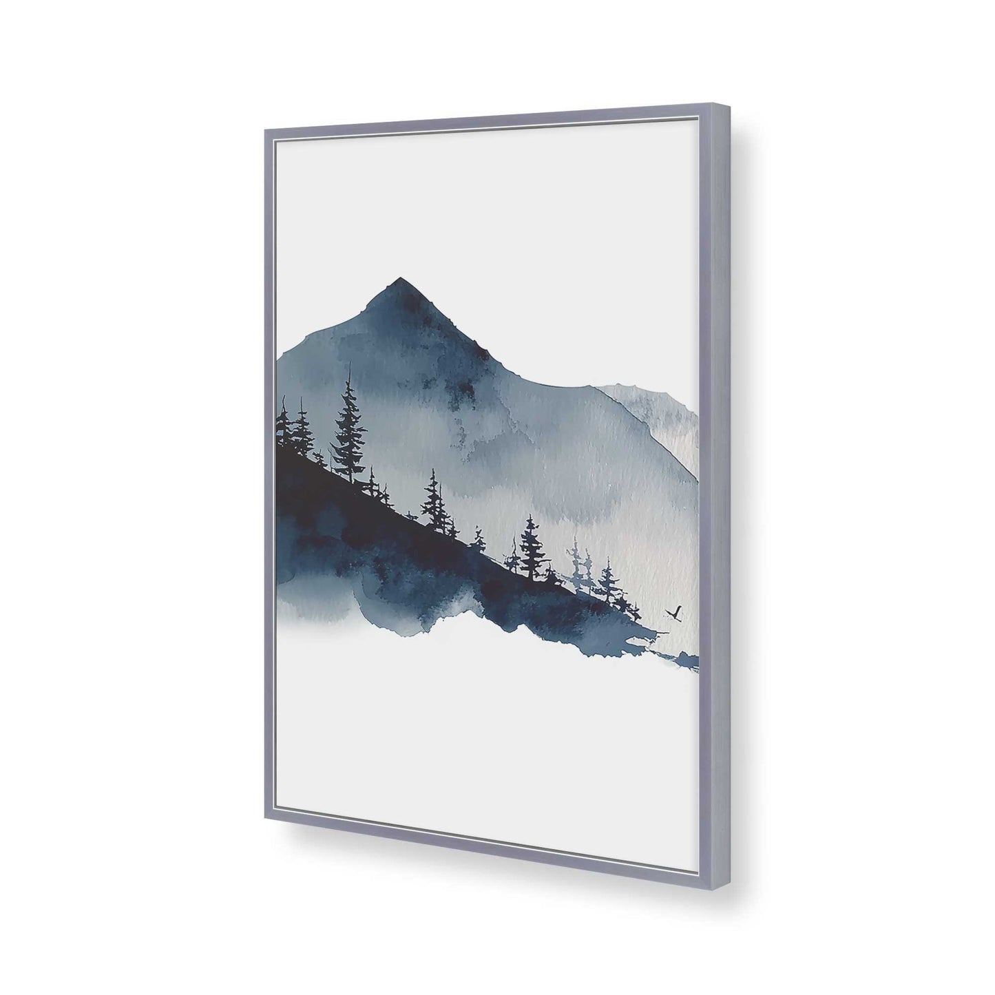 [Color:Polished Chrome], Picture of art in a Polished Chrome frame of the corner