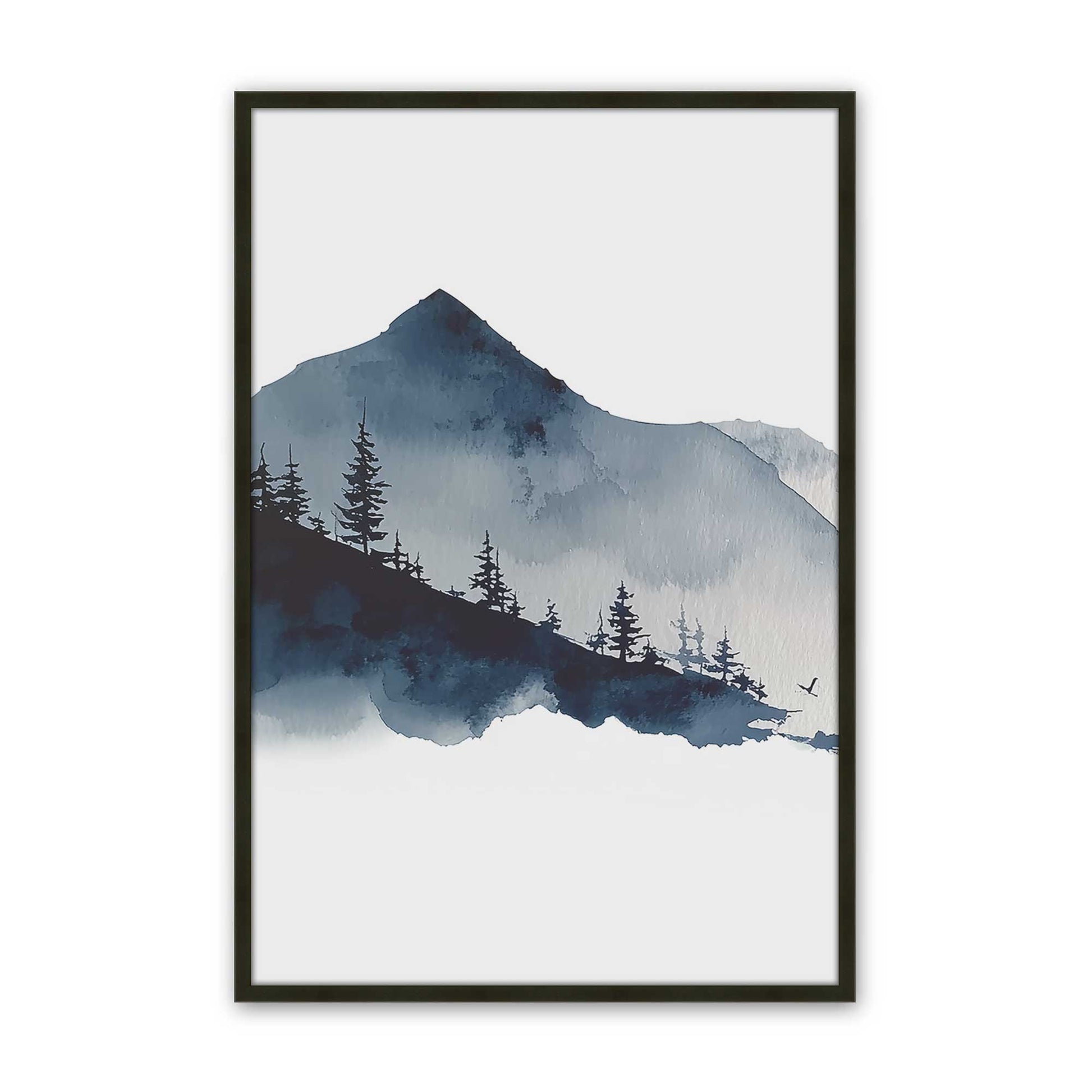 [Color:Satin Black], Picture of art in a Satin Black frame