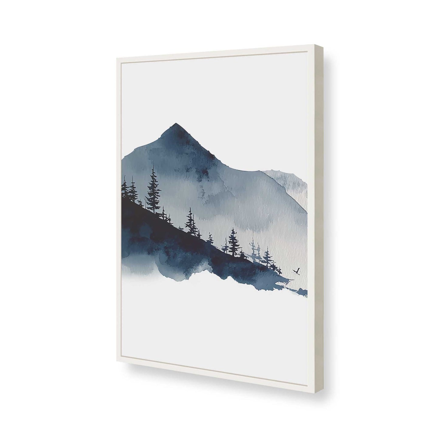 [Color:Opaque White], Picture of art in a Opaque White frame of the corner