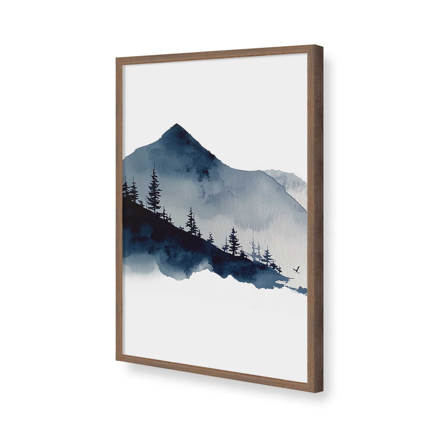 [Color:Walnut], Picture of art in a Walnut frame of the corner