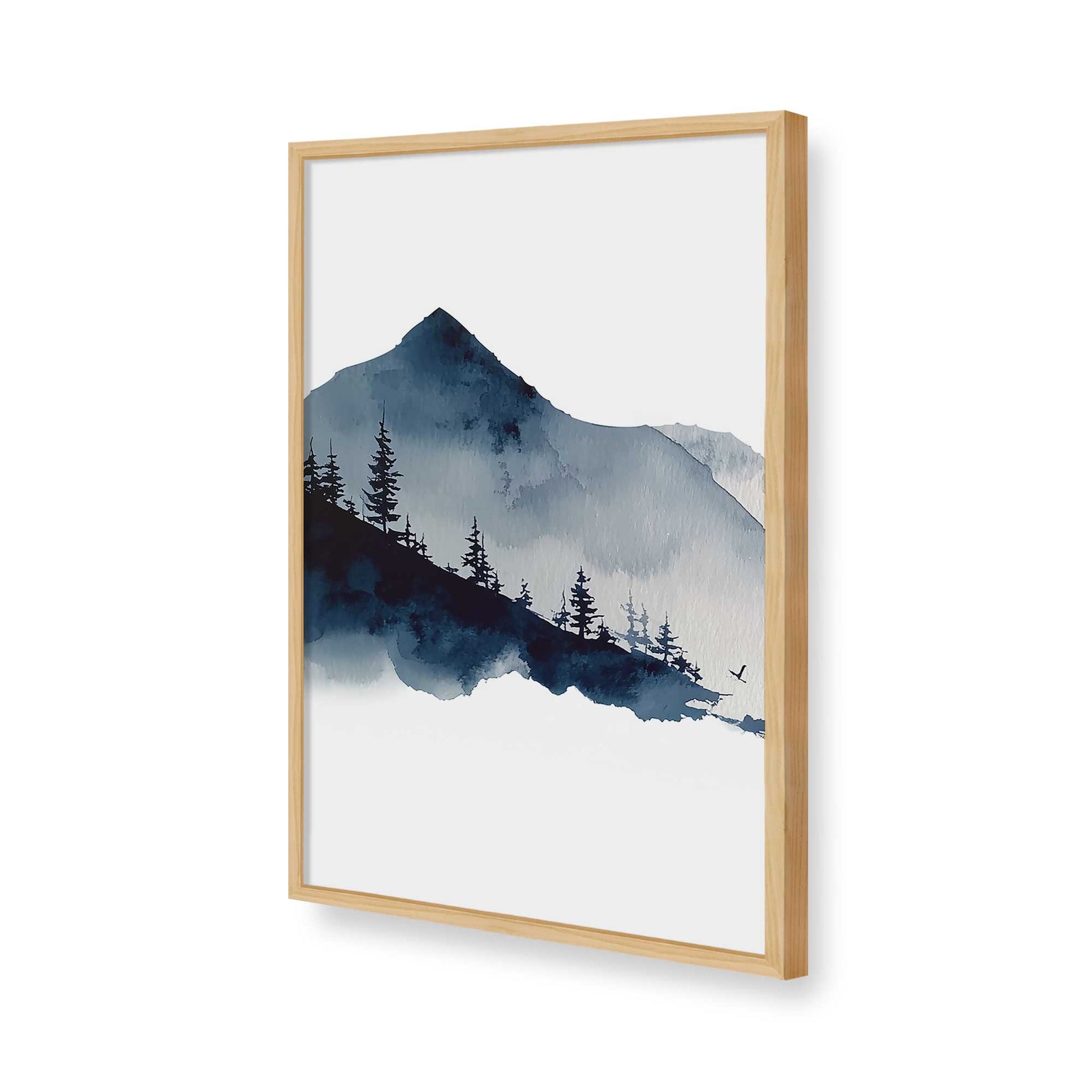 [Color:American Maple], Picture of art in a American Maple frame of the corner