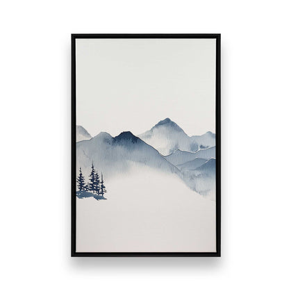 [Color:Satin Black], Picture of art in a Satin Black frame