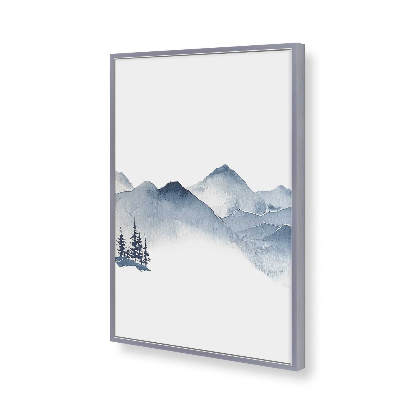 [Color:Polished Chrome], Picture of art in a Polished Chrome frame of the corner