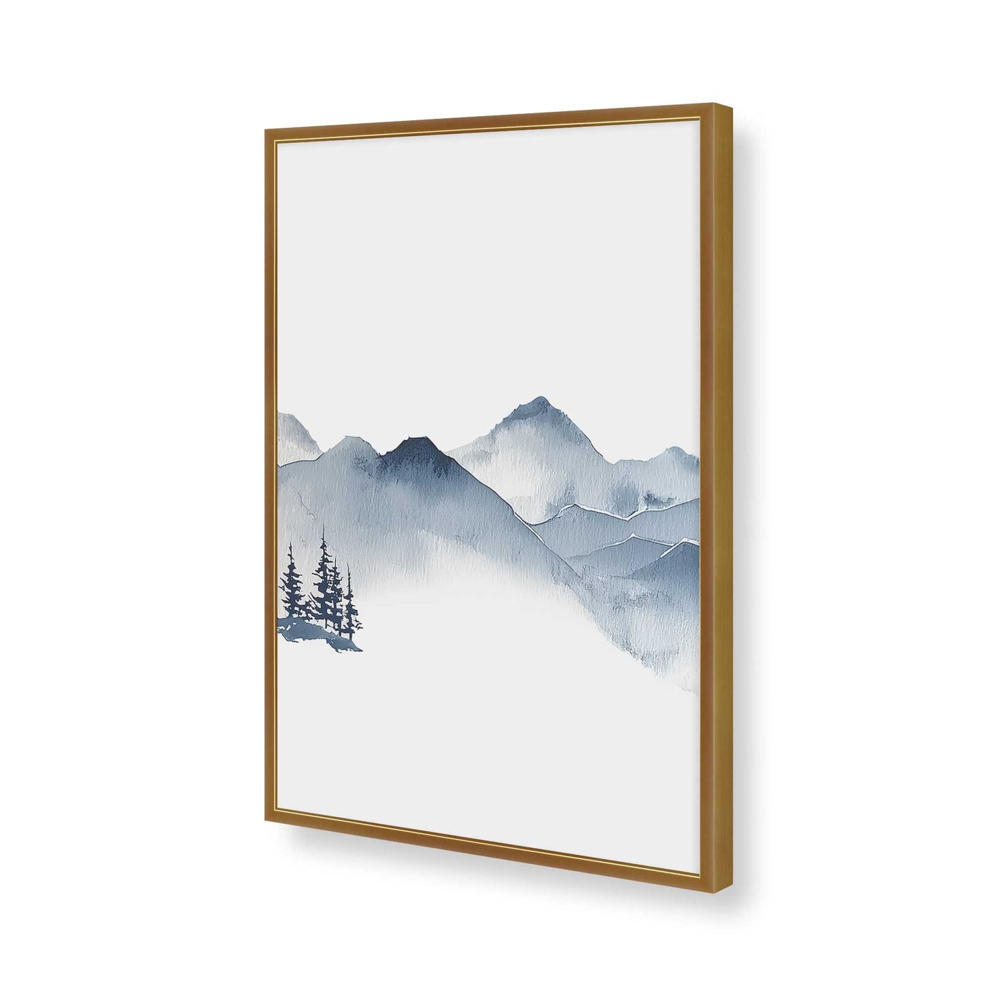 [Color:Polished Gold], Picture of art in a Polished Gold frame of the corner