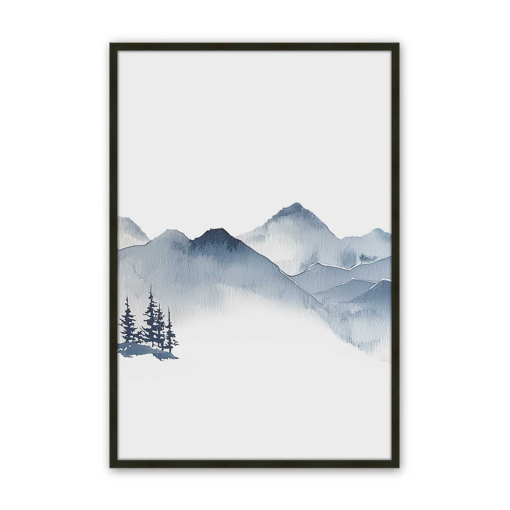 [Color:Satin Black], Picture of art in a Satin Black frame