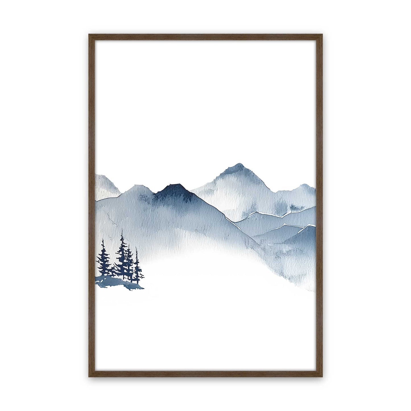[Color:Walnut], Picture of art in a Walnut frame