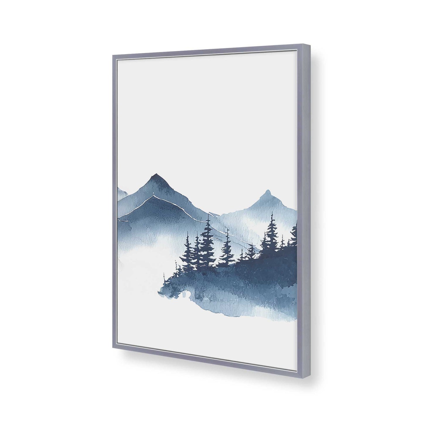 [Color:Polished Chrome], Picture of art in a Polished Chrome frame of the corner