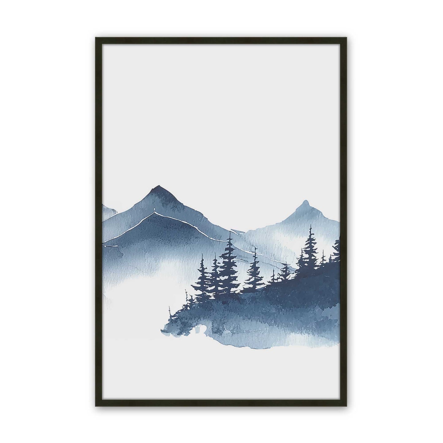 [Color:Satin Black], Picture of art in a Satin Black frame