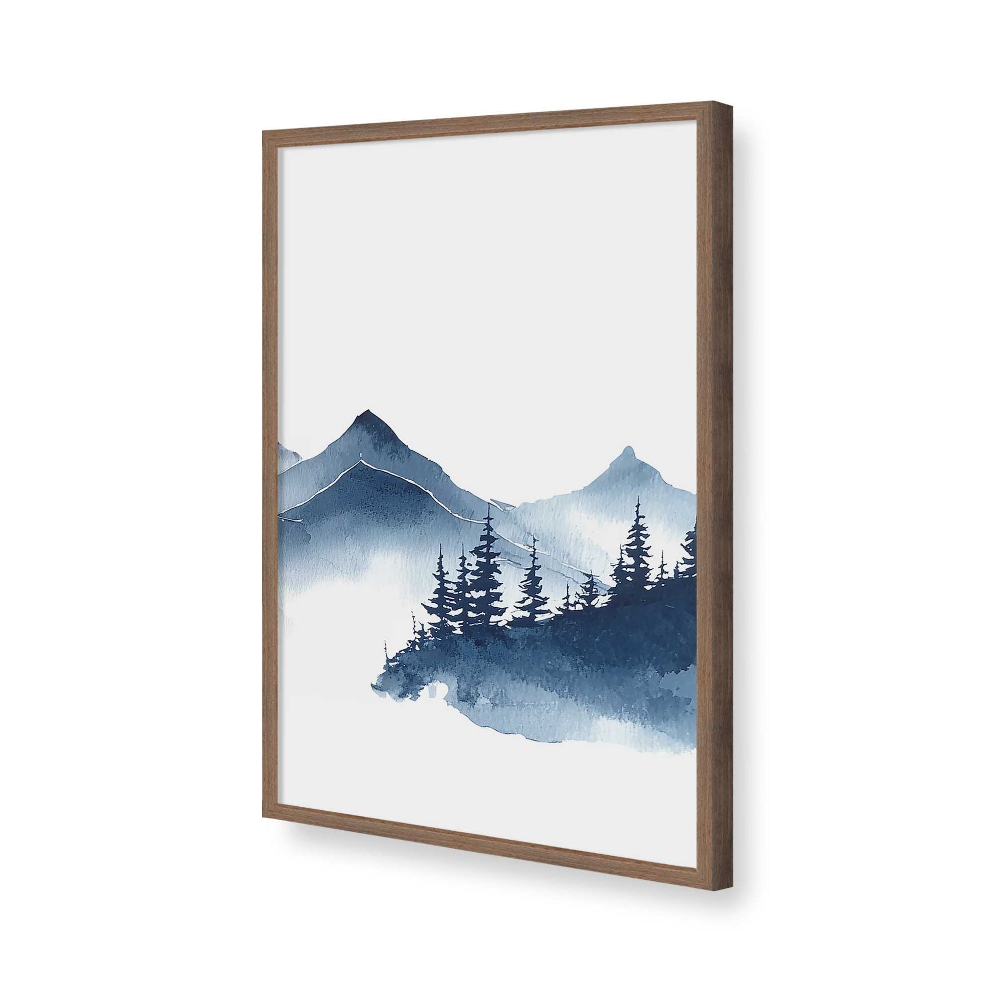 [Color:Walnut], Picture of art in a Walnut frame of the corner