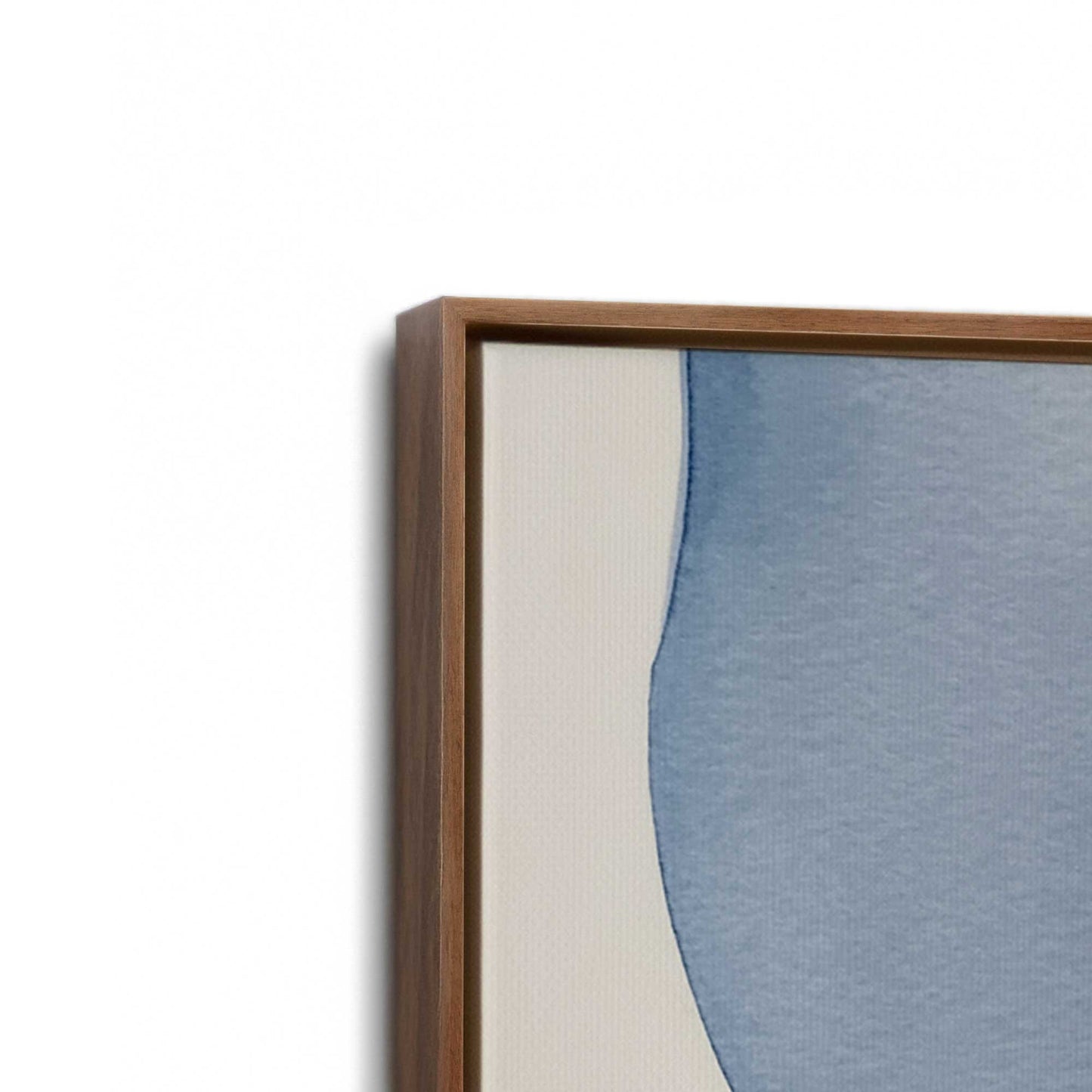 [Color:Walnut], Picture of art in a Walnut frame at an angle