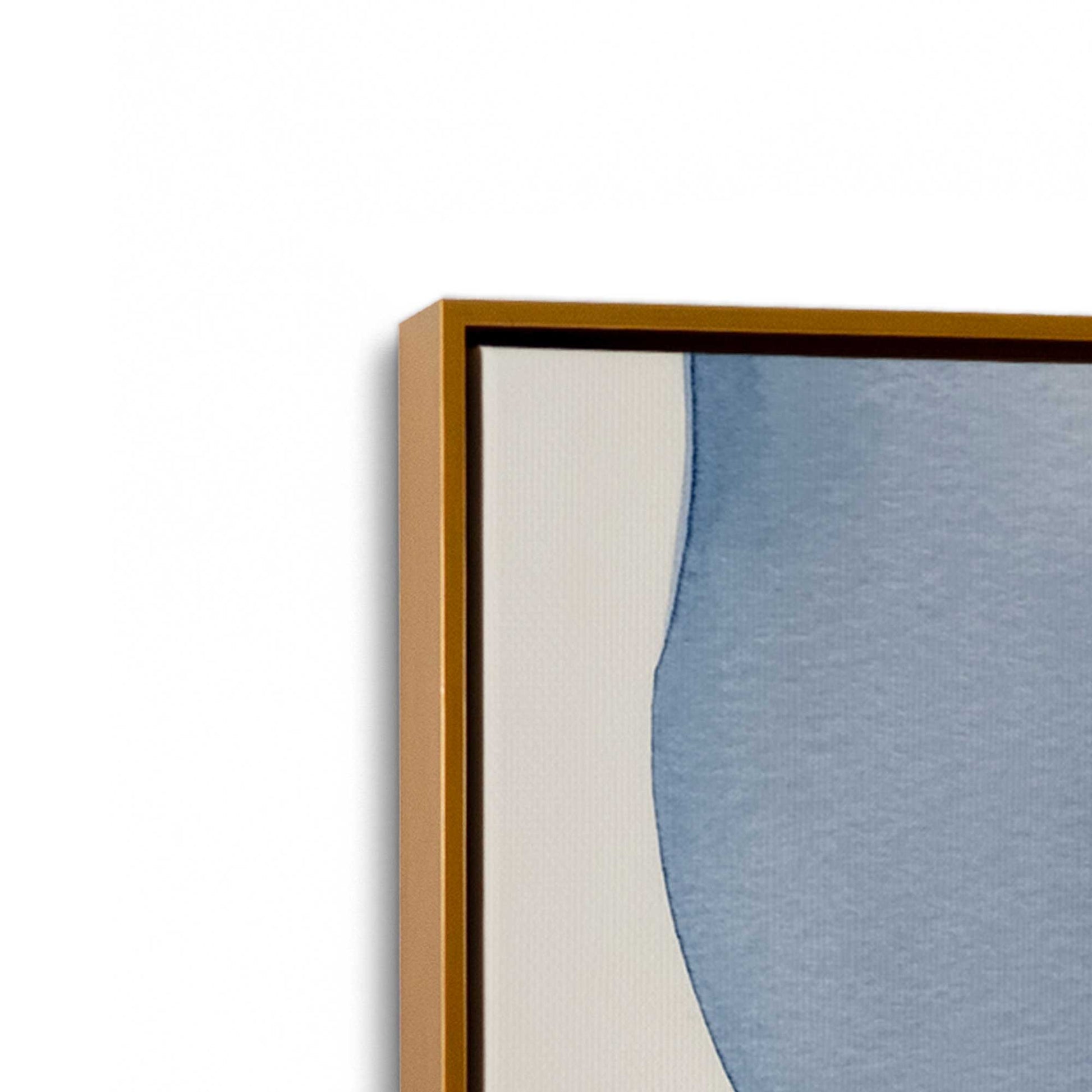 [Color:Polished Gold], Picture of art in a Polished Gold frame at an angle